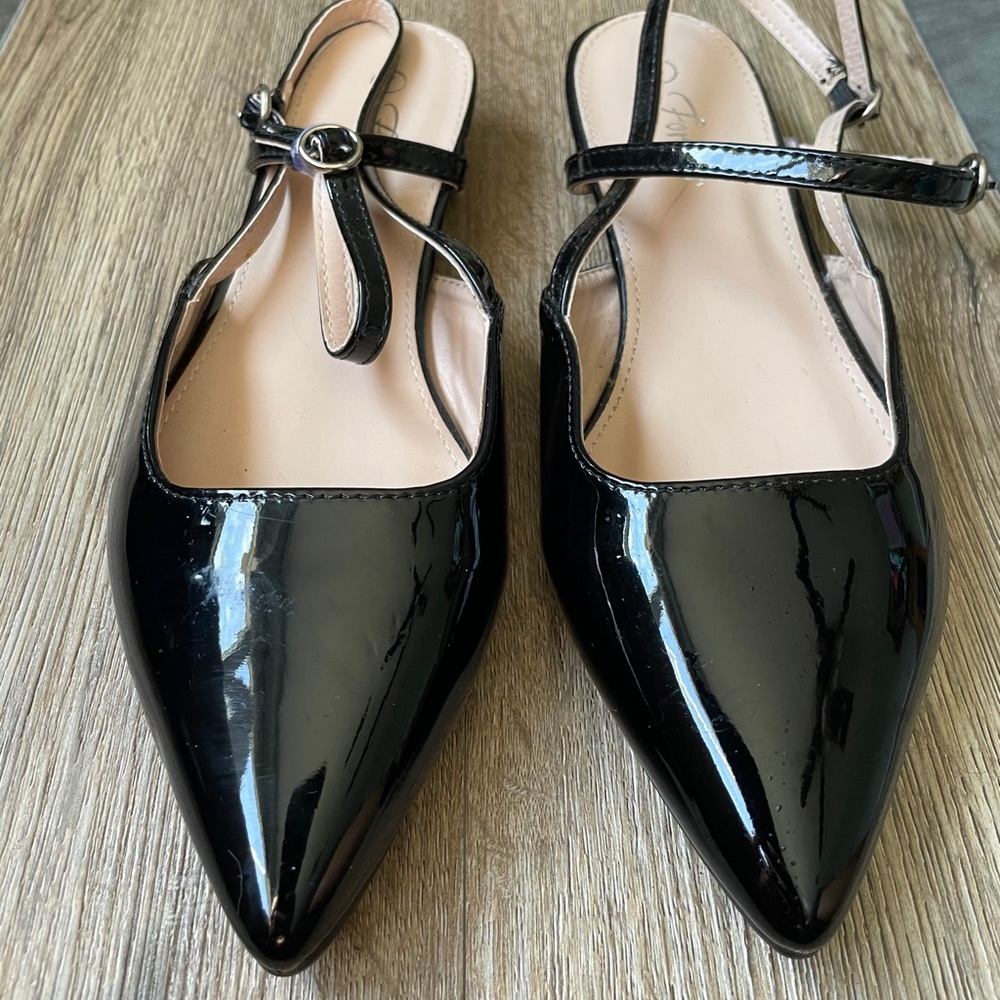 Black Patent Leather Flats